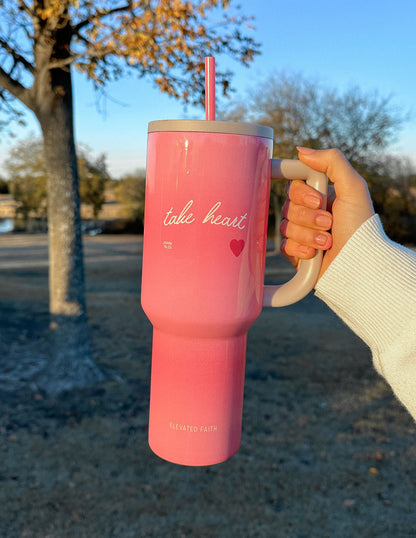 Elevated Faith Take Heart 40 oz Ascend Tumbler - AVBL MRKT (2)