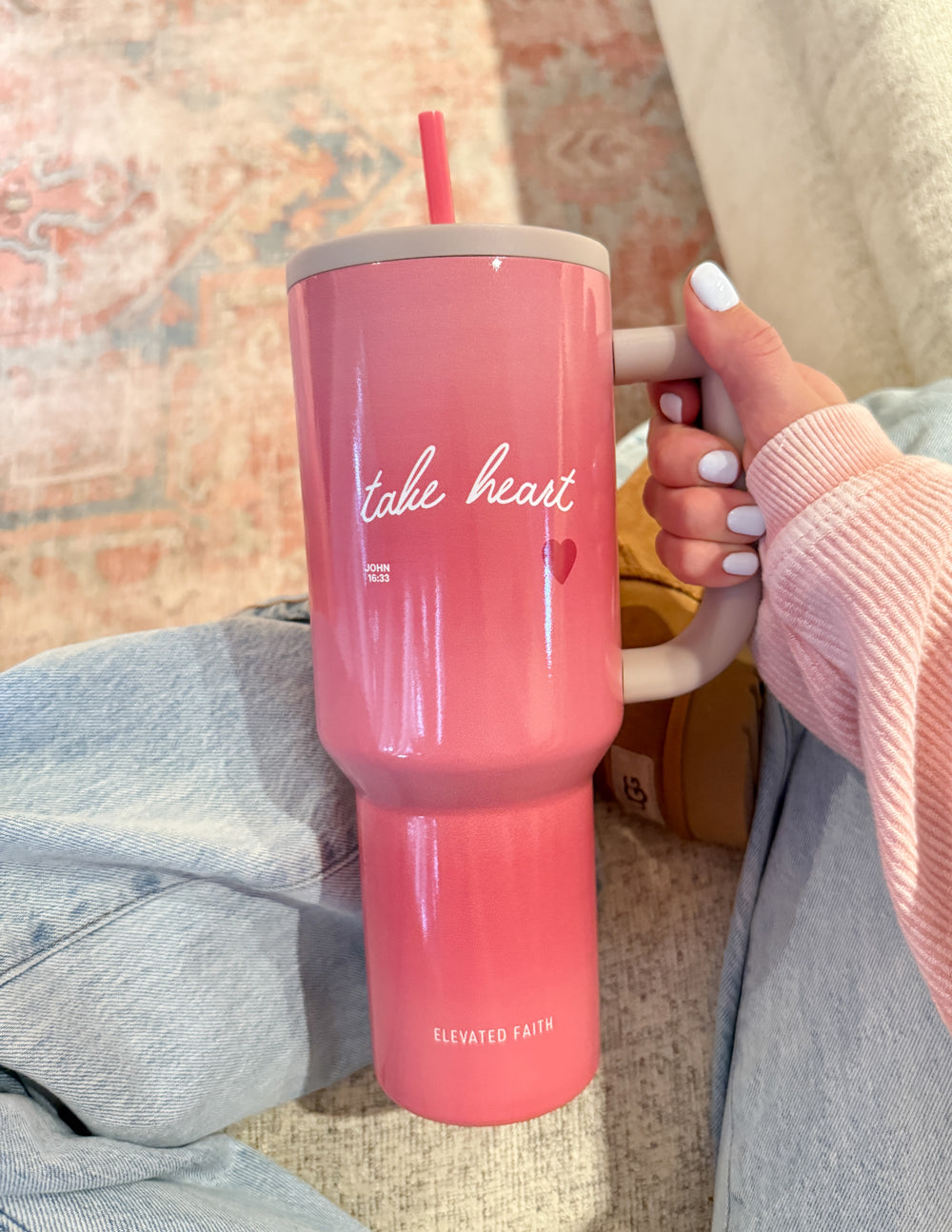 Elevated Faith Take Heart 40 oz Ascend Tumbler - AVBL MRKT (5)