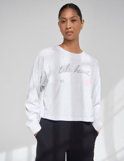 Elevated Faith Take Heart Cropped LS Women's Tee - AVBL MRKT (1)