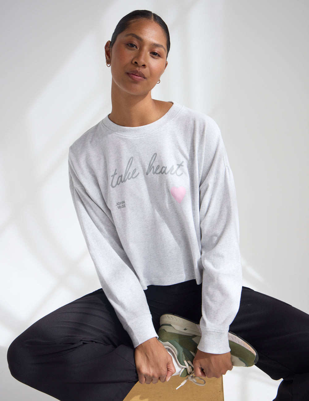 Elevated Faith Take Heart Cropped LS Women's Tee - AVBL MRKT (3)