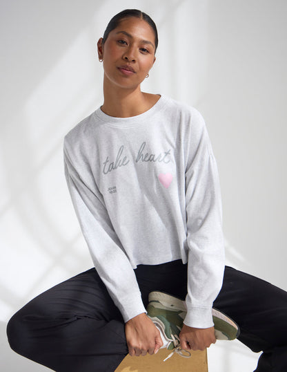 Elevated Faith Take Heart Cropped LS Women's Tee - AVBL MRKT (3)