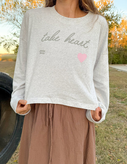 Elevated Faith Take Heart Cropped LS Women's Tee - AVBL MRKT (5)