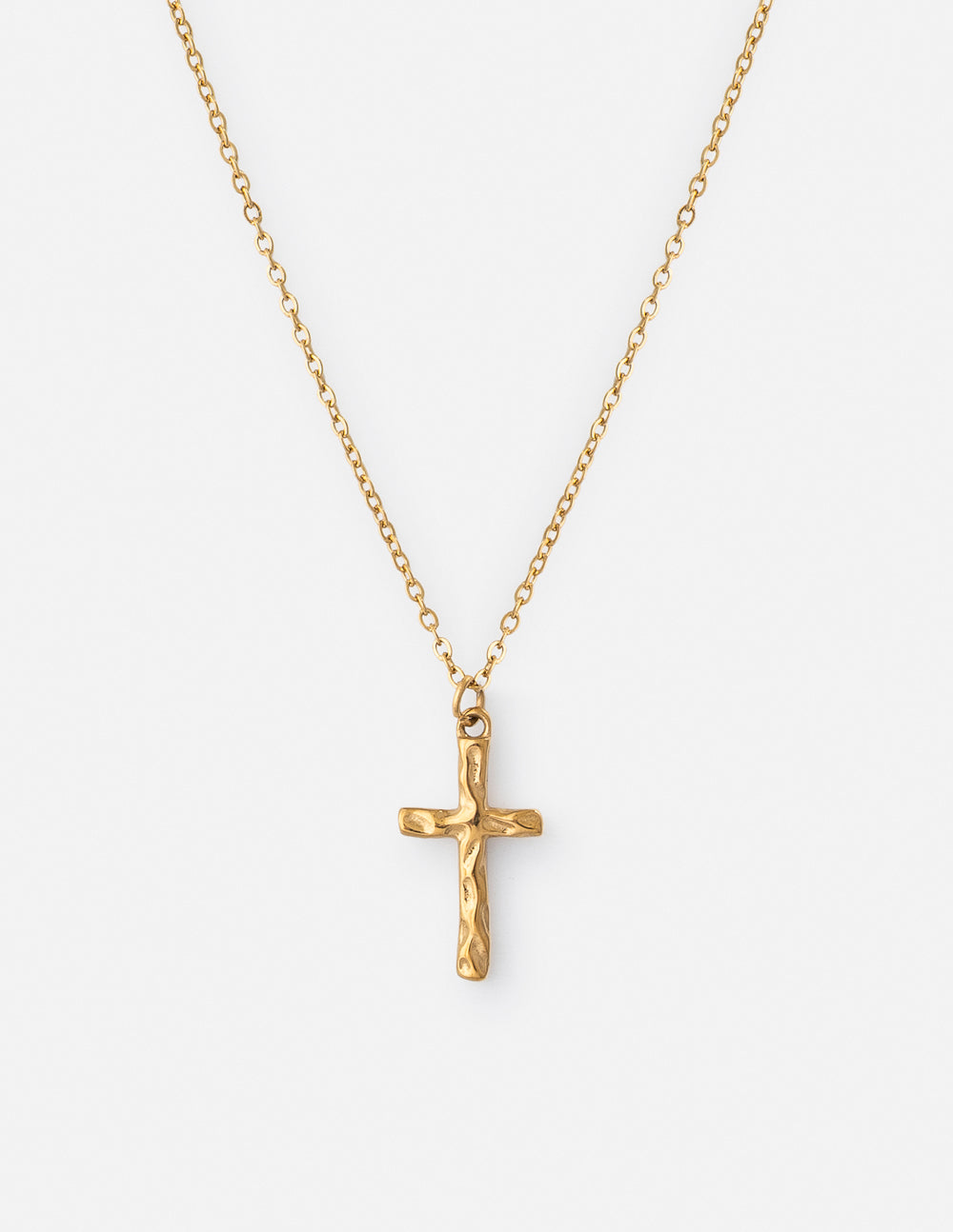 Elevated Faith Textured Cross Necklace - AVBL MRKT (1)