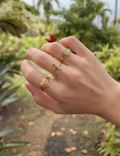 Elevated Faith Textured Wrapped Cross Ring - AVBL MRKT (2)