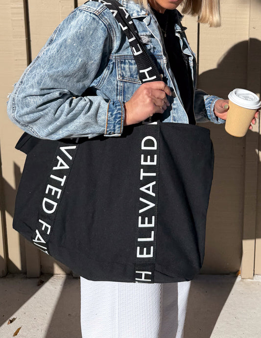 Elevated Faith The Large Everyday Black Tote - AVBL MRKT (1)