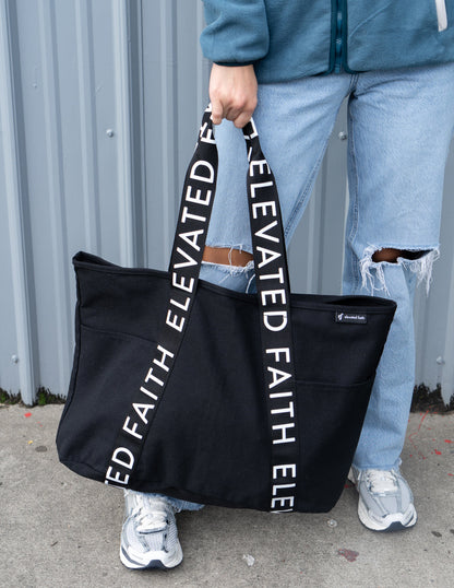 Elevated Faith The Large Everyday Black Tote - AVBL MRKT (6)