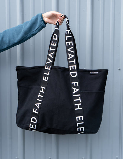Elevated Faith The Large Everyday Black Tote - AVBL MRKT (7)
