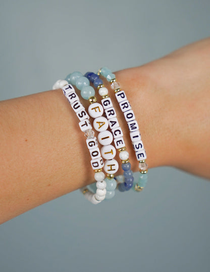 Elevated Faith Trust God Letter Bracelet - AVBL MRKT (3)