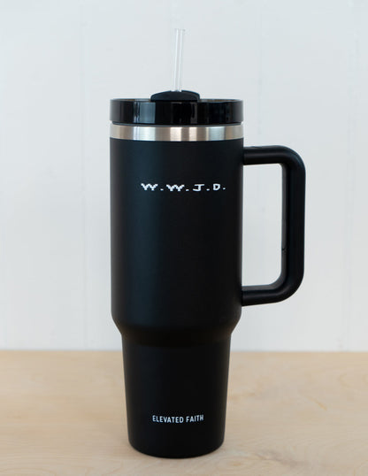 Elevated Faith WWJD 40 oz Tumbler - AVBL MRKT (2)