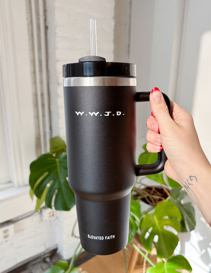 Elevated Faith WWJD 40 oz Tumbler - AVBL MRKT (4)