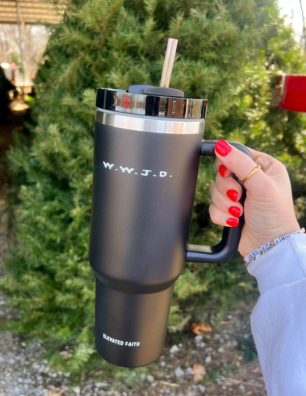 Elevated Faith WWJD 40 oz Tumbler - AVBL MRKT (5)