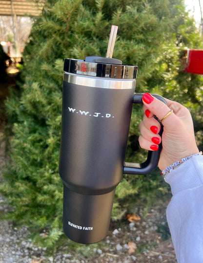 Elevated Faith WWJD 40 oz Tumbler - AVBL MRKT (5)
