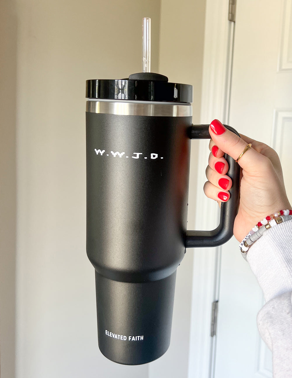 Elevated Faith WWJD 40 oz Tumbler - AVBL MRKT (7)