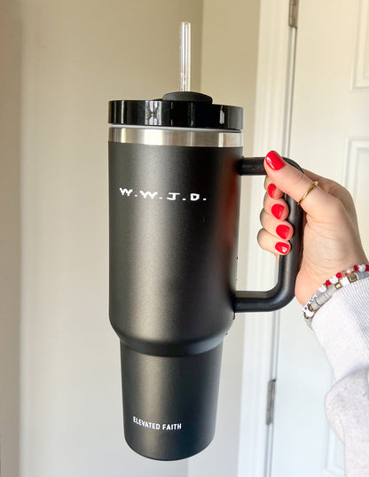 Elevated Faith WWJD 40 oz Tumbler - AVBL MRKT (7)