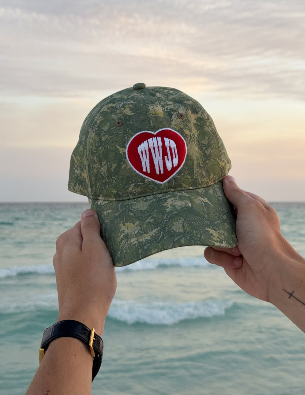 Elevated Faith WWJD Camo Hat - AVBL MRKT (2)