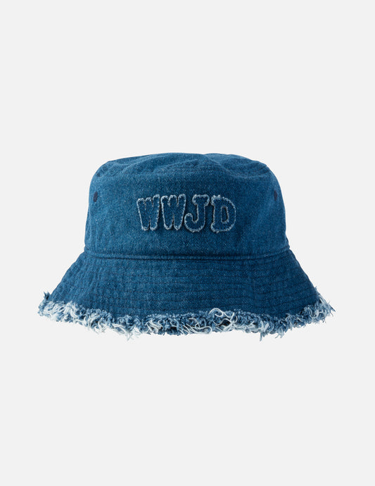 Elevated Faith WWJD Denim Kids Bucket Hat - AVBL MRKT (1)
