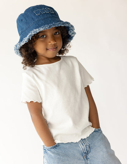 Elevated Faith WWJD Denim Kids Bucket Hat - AVBL MRKT (4)