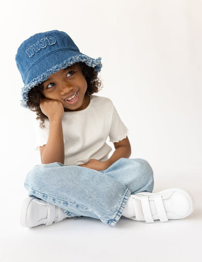 Elevated Faith WWJD Denim Kids Bucket Hat - AVBL MRKT (5)
