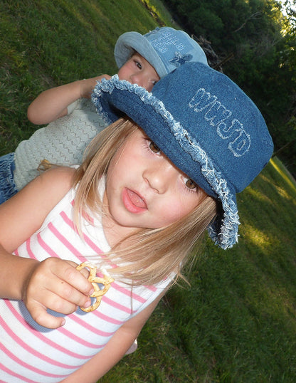 Elevated Faith WWJD Denim Kids Bucket Hat - AVBL MRKT (7)