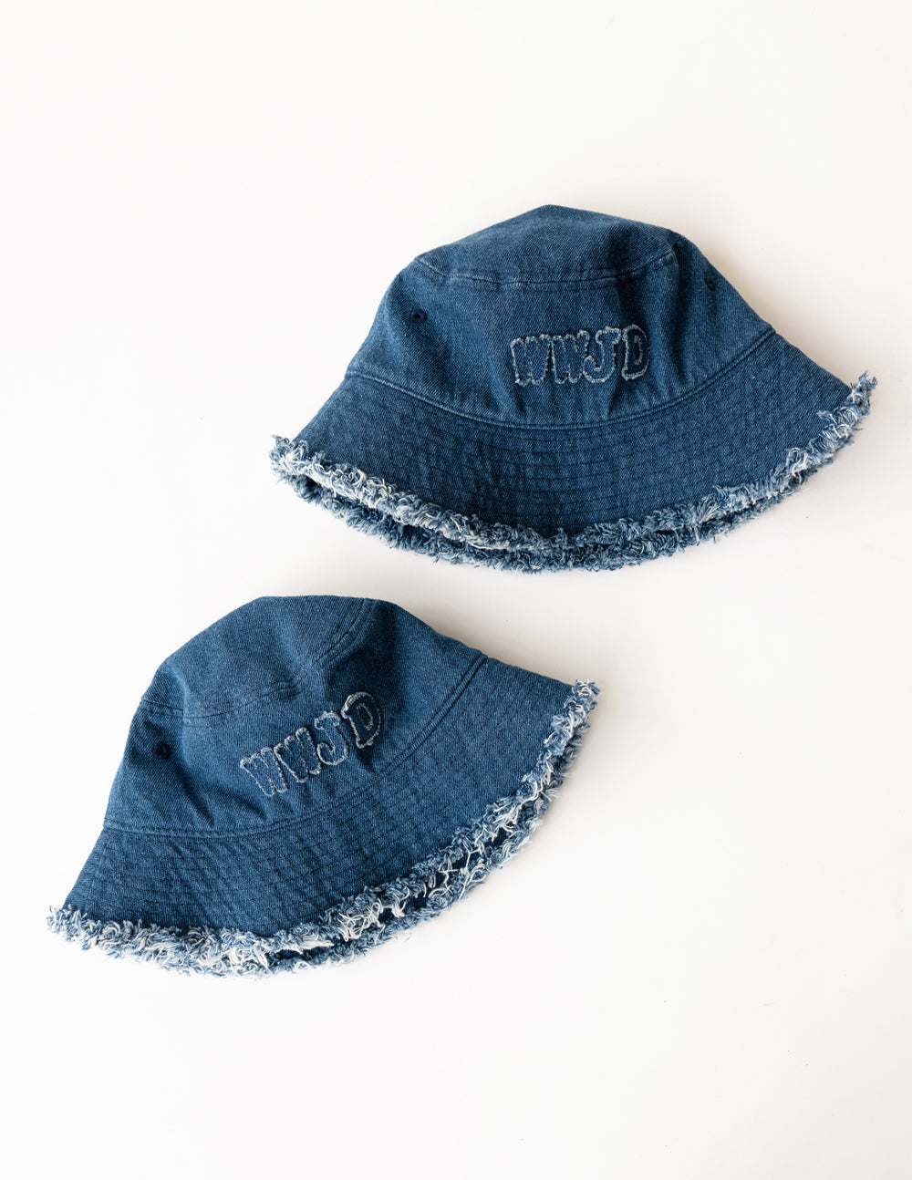 Elevated Faith WWJD Denim Kids Bucket Hat - AVBL MRKT (8)