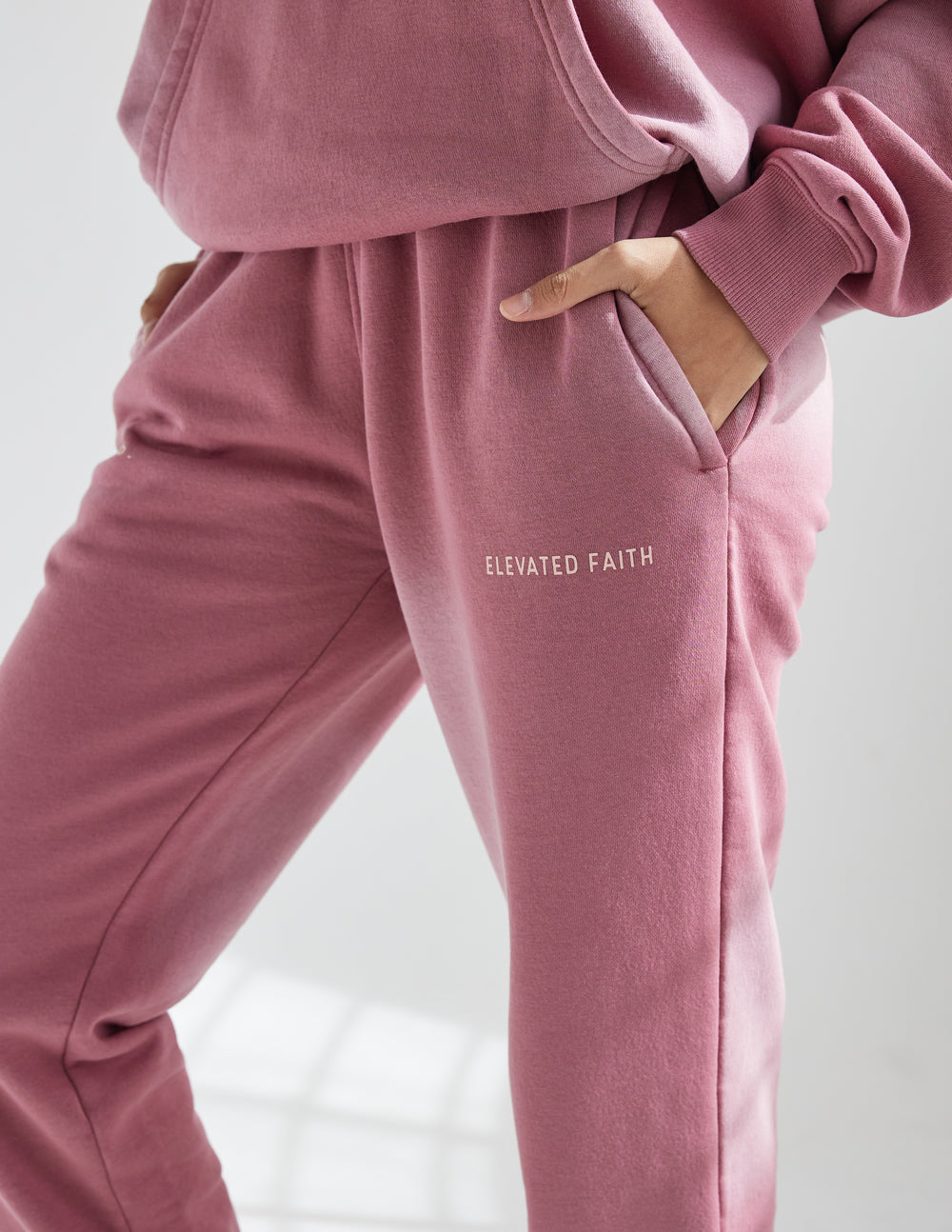 Elevated Faith WWJD Pink Unisex Sweatpant - AVBL MRKT (6)