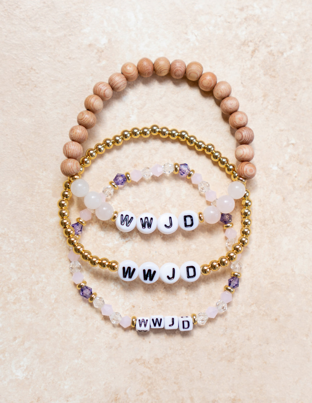 Elevated Faith WWJD Wooden Letter Bracelet - AVBL MRKT (4)