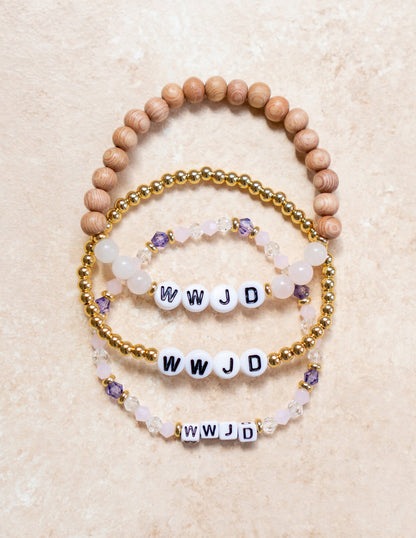Elevated Faith WWJD Wooden Letter Bracelet - AVBL MRKT (4)