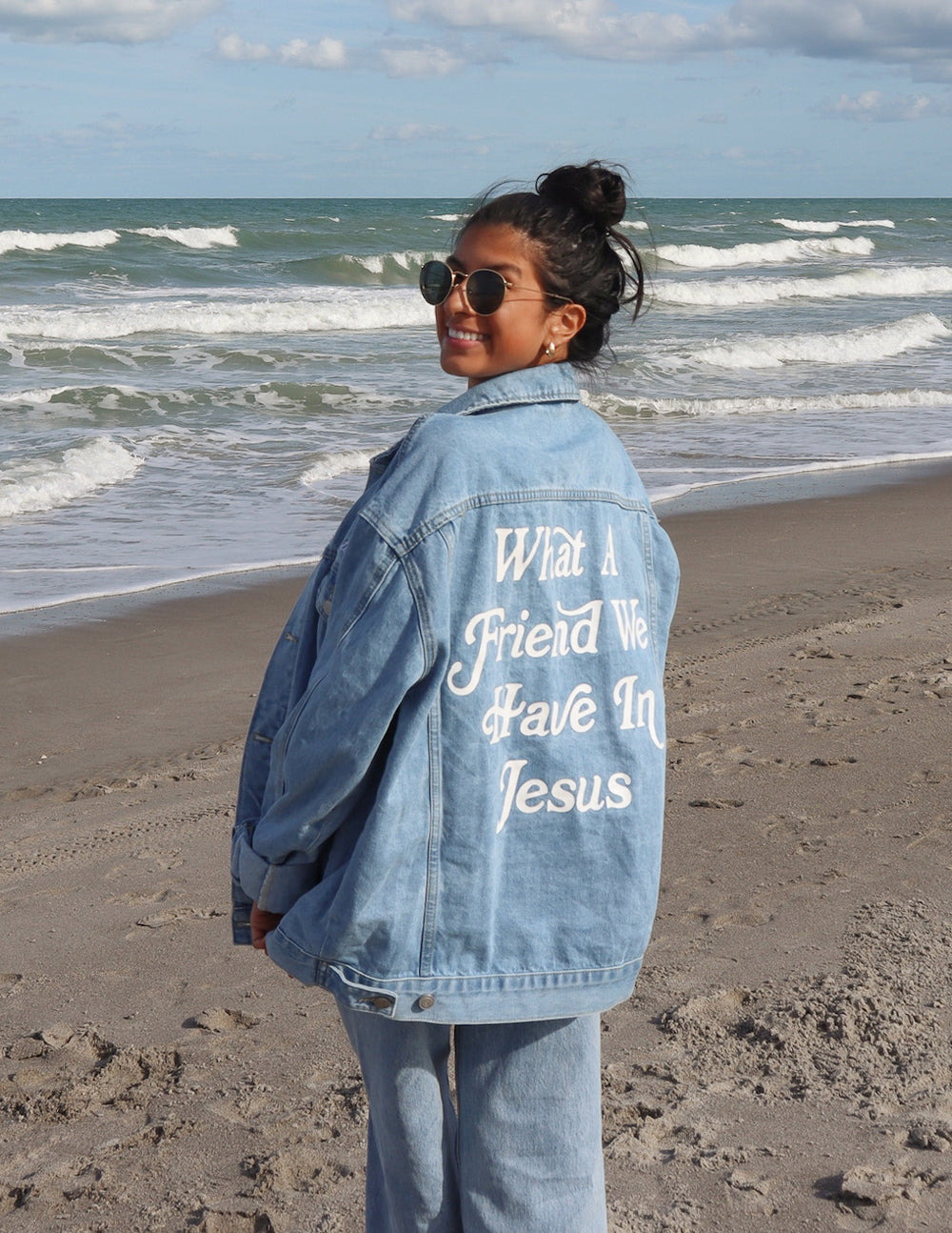 Elevated Faith What a Friend In Jesus Denim Jacket - AVBL MRKT (14)