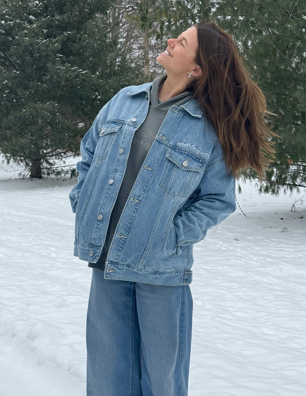 Elevated Faith What a Friend In Jesus Denim Jacket - AVBL MRKT (16)