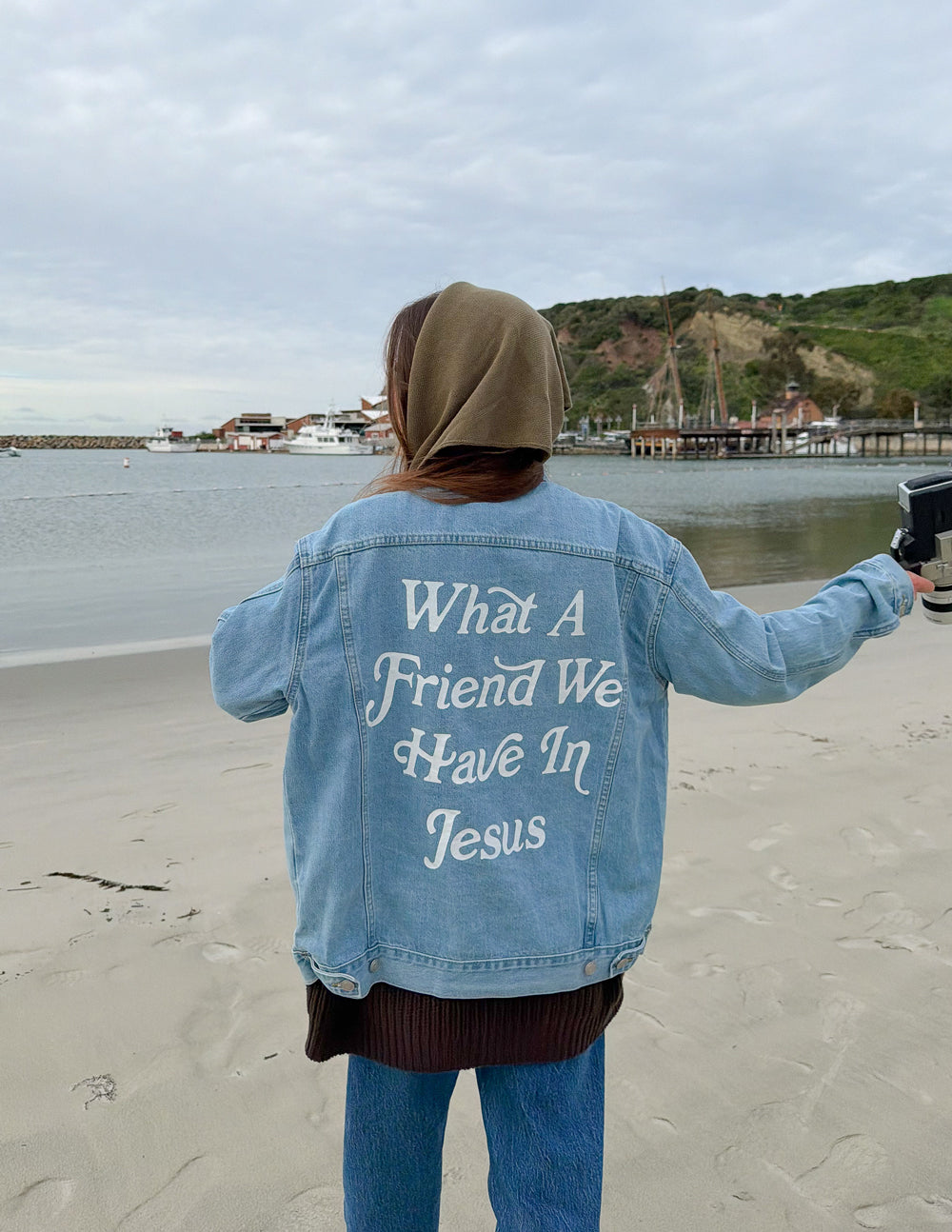 Elevated Faith What a Friend In Jesus Denim Jacket - AVBL MRKT (3)