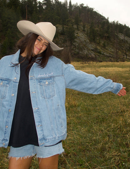 Elevated Faith What a Friend In Jesus Denim Jacket - AVBL MRKT (6)