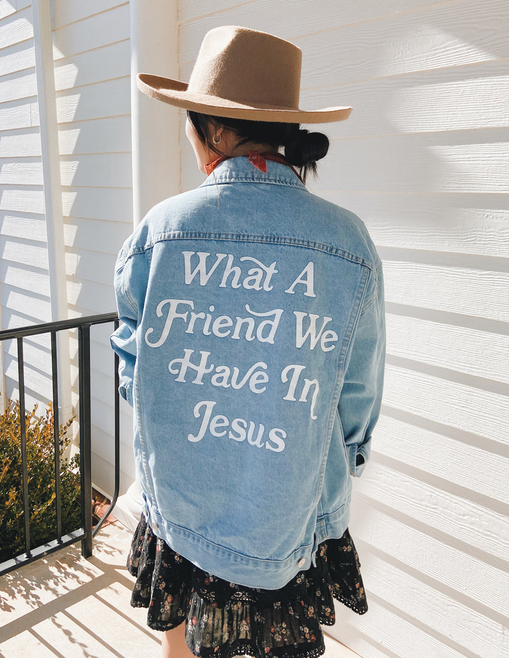 Elevated Faith What a Friend In Jesus Denim Jacket - AVBL MRKT (8)
