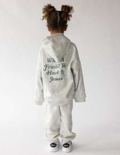 Elevated Faith What a Friend in Jesus Camo Kids Hoodie - AVBL MRKT (1)