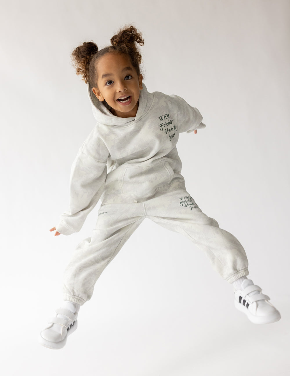 Elevated Faith What a Friend in Jesus Camo Kids Hoodie - AVBL MRKT (2)