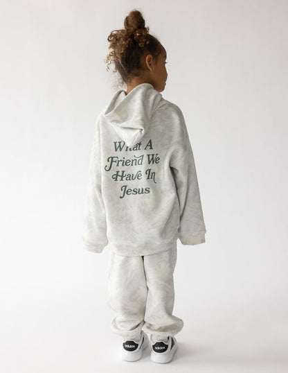 Elevated Faith What a Friend in Jesus Camo Kids Hoodie - AVBL MRKT (6)