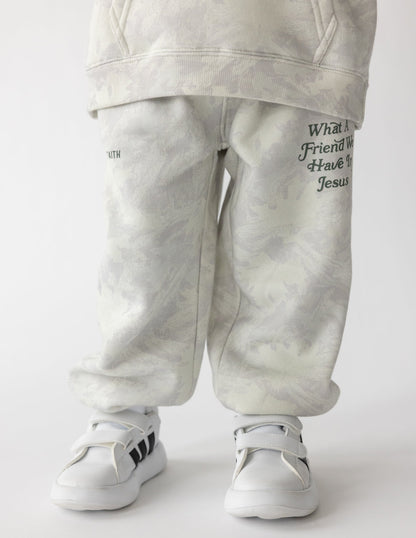 Elevated Faith What a Friend in Jesus Camo Kids Sweatpant - AVBL MRKT (1)