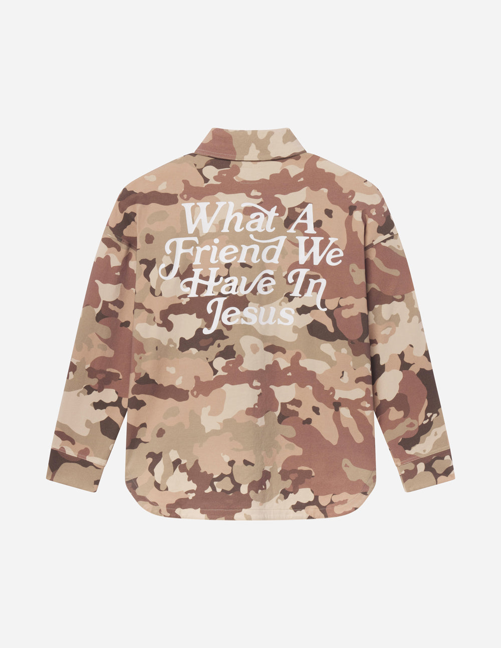 Elevated Faith What a Friend in Jesus Camo Shacket - AVBL MRKT (13)