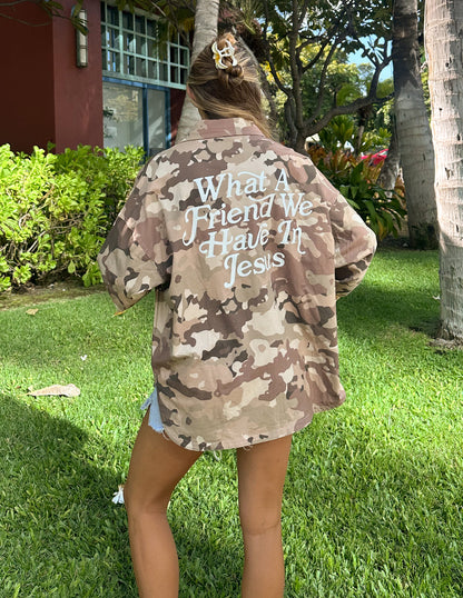 Elevated Faith What a Friend in Jesus Camo Shacket - AVBL MRKT (7)