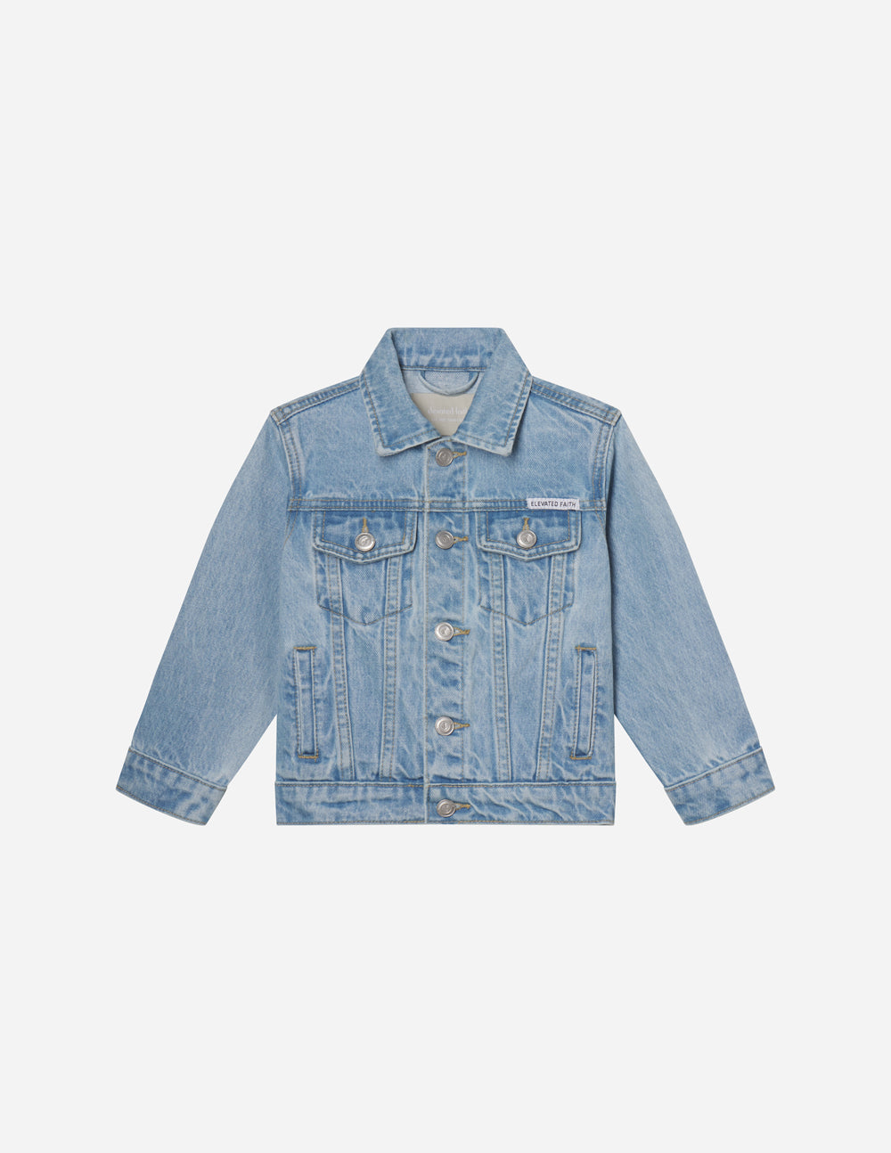 Elevated Faith What a Friend in Jesus Kids Denim Jacket - AVBL MRKT (12)