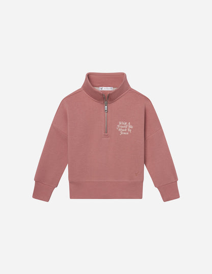 Elevated Faith What a Friend in Jesus Kids Half-Zip - AVBL MRKT (1)