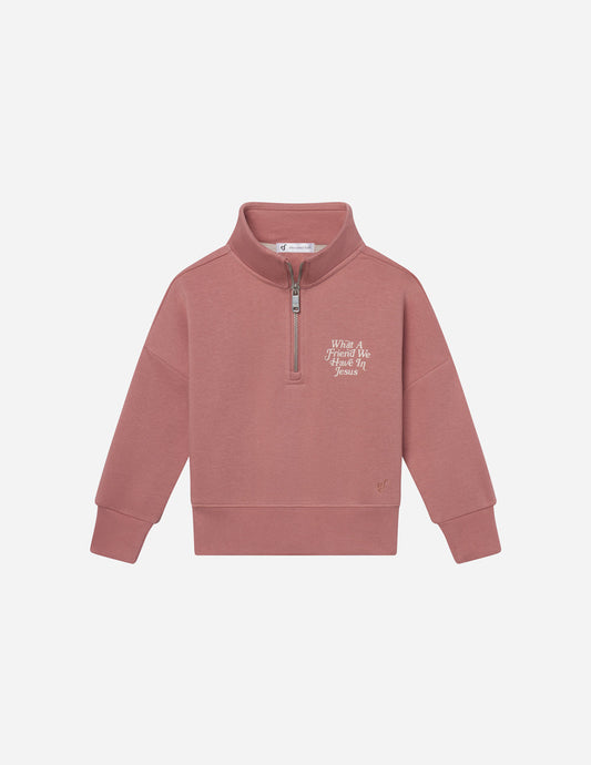 Elevated Faith What a Friend in Jesus Kids Half-Zip - AVBL MRKT (1)