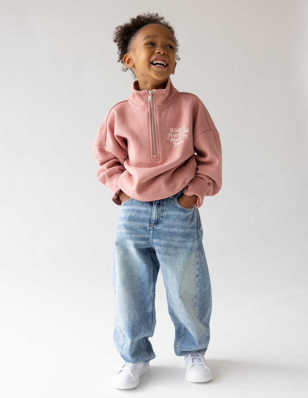 Elevated Faith What a Friend in Jesus Kids Half-Zip - AVBL MRKT (7)