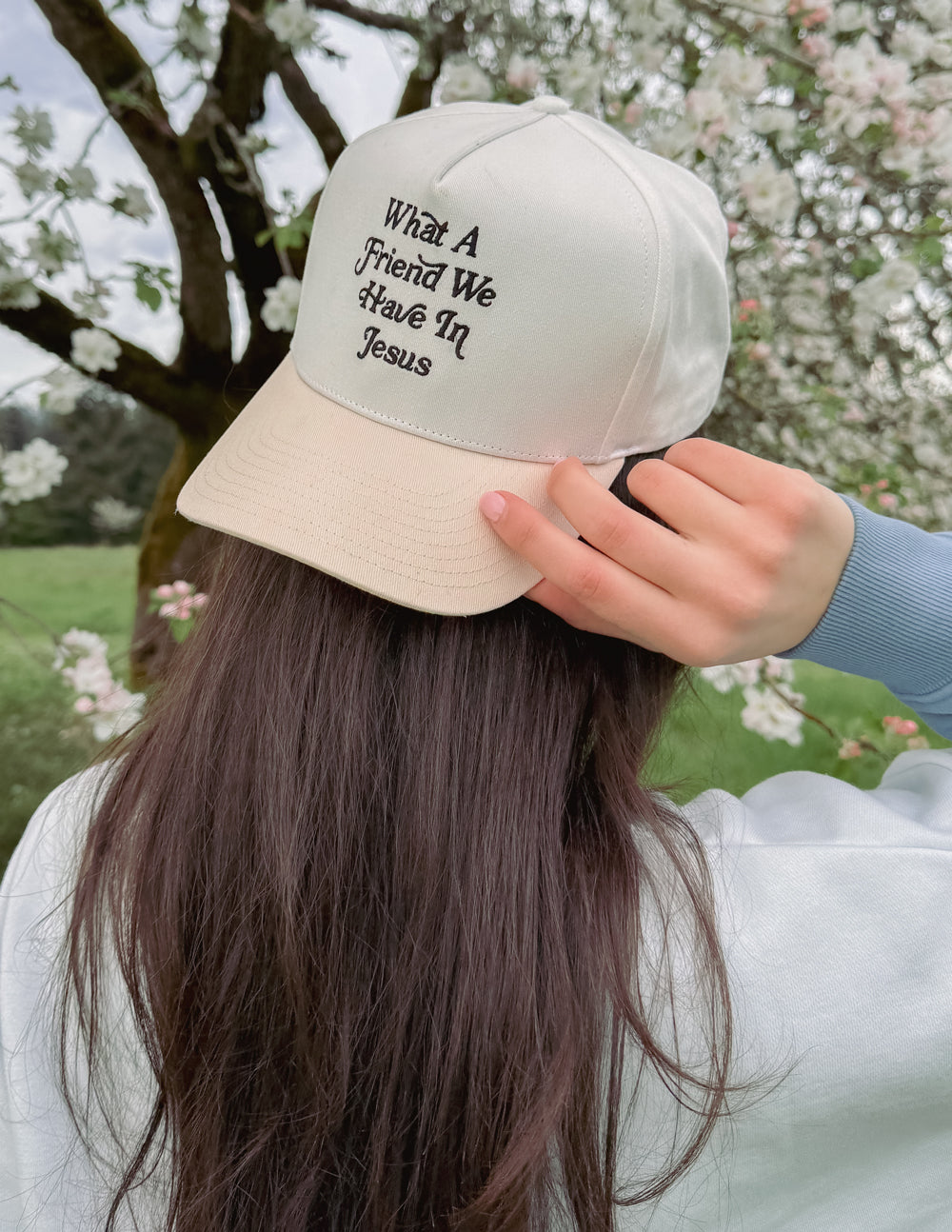 Elevated Faith What a Friend in Jesus Trucker Hat - AVBL MRKT (2)