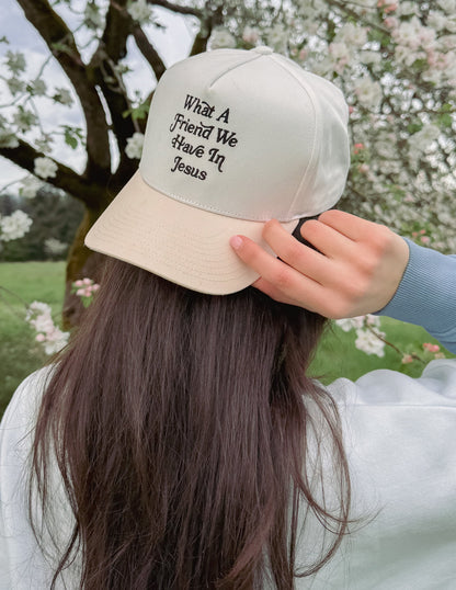 Elevated Faith What a Friend in Jesus Trucker Hat - AVBL MRKT (2)