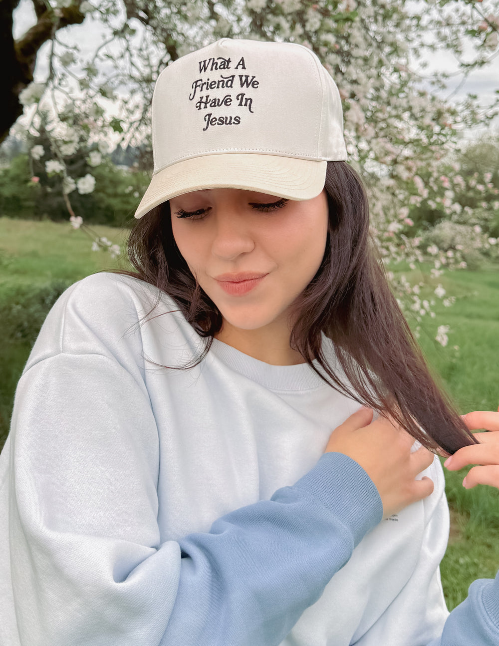 Elevated Faith What a Friend in Jesus Trucker Hat - AVBL MRKT (3)