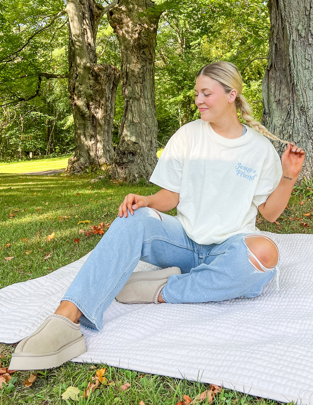 Elevated Faith What a Friend in Jesus Unisex Tee - AVBL MRKT (5)