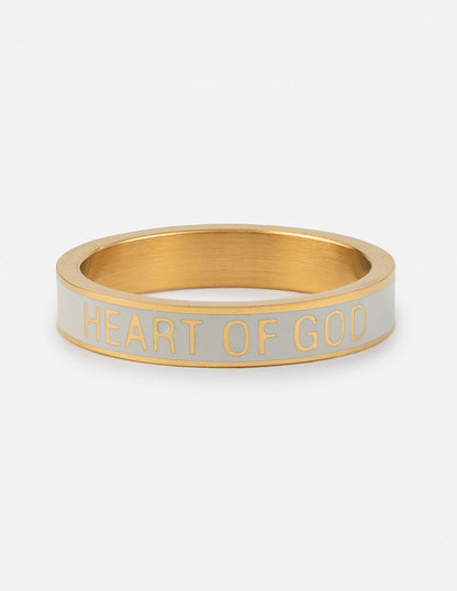 Elevated Faith White Enamel Heart of God Ring - AVBL MRKT (1)