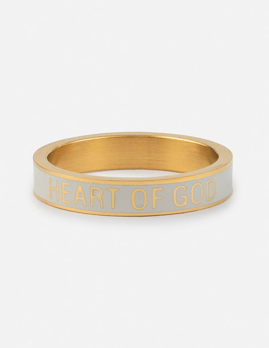 Elevated Faith White Enamel Heart of God Ring - AVBL MRKT (1)