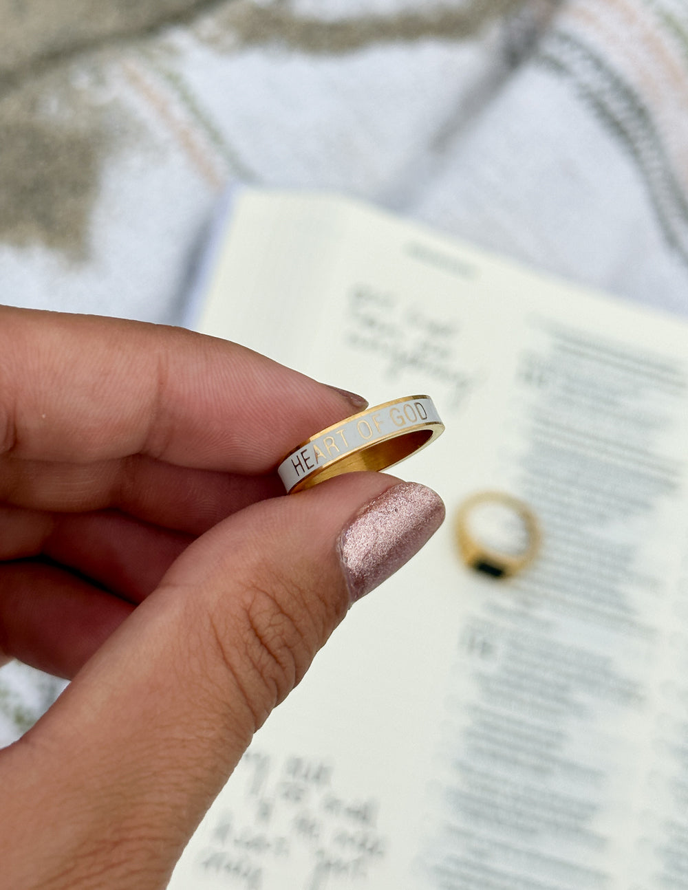 Elevated Faith White Enamel Heart of God Ring - AVBL MRKT (4)