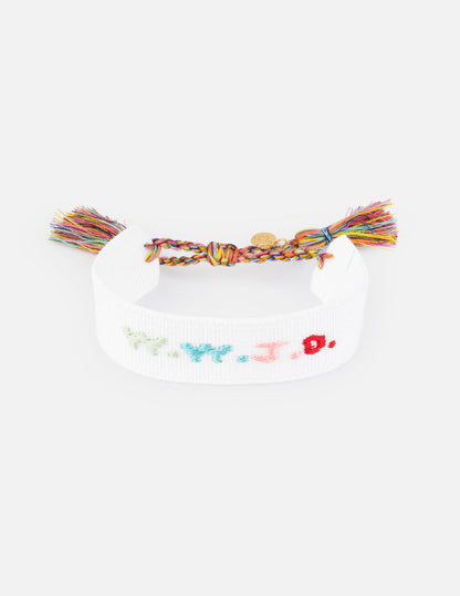 Elevated Faith White WWJD Embroidered Bracelet - AVBL MRKT (1)